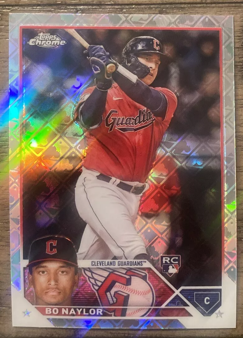 2023 Topps Chrome Bo Naylor #54 Rookie Logofractor Refractor Guardians RC
