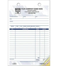 1000 Multi-Purpose 2 Part Register Forms, Large Format Nebs Deluxe No.610T-2