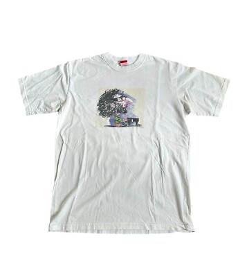 Fito Paez Touching Piano Art Graphics White T Shirt Mens Size XL Hans & Douglas
