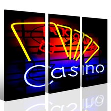 Quadro arredamento bar locale pub Casino stampa su tela sala gioco scommesse