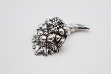 Cornucopia in miniatura riempita d'argento vintage di Magrino