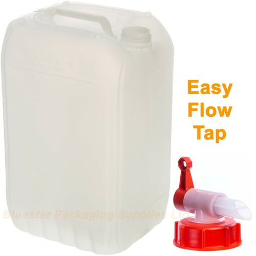 Jerry Can 25 Litre 25L Water / Fuel Container Food Safe Tamper Caps or Tap Caps - Picture 3 of 3