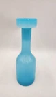 Vintage Milk Glass/ Opaline Decanter Vanity Jar With Stopper Glass READ GLOWS
