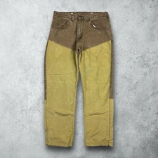Vintage Wrangler Rugged Wear Distressed Hunter Brush Guard Pants Size 32x29