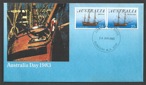 AUSTRALIA -1983 Australia Day - SAILING SHIPS - FIRST DAY COVER