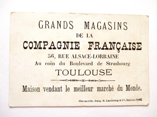 05 Chromo Grands Magasins de la Compagnie Française à Toulouse - Imagen 2 de 2
