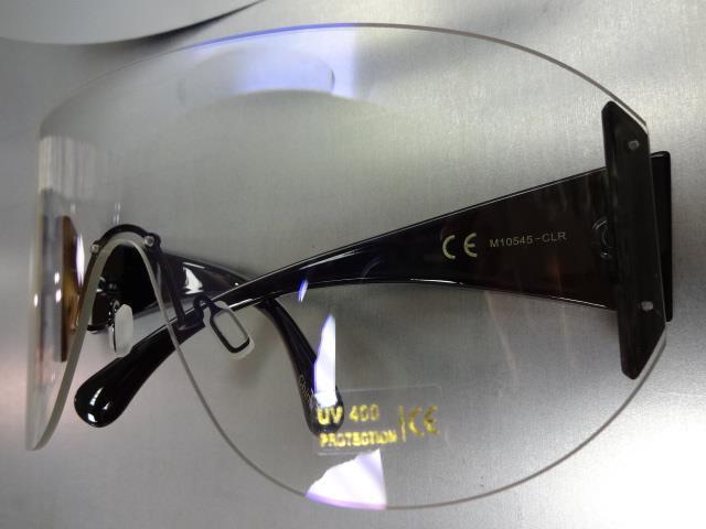 OVERSIZED EXAGGERATED VINTAGE RETRO SHIELD XL VISOR Style Su