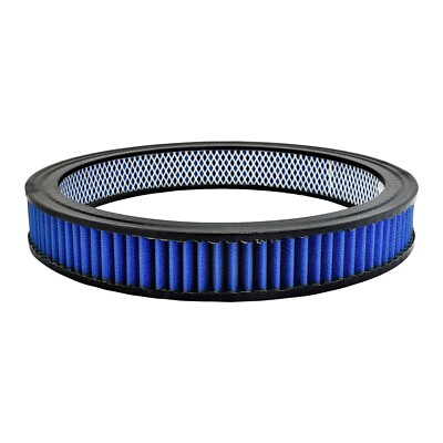 Blue Washable Reusable Round Air Filter Element, 14 X 2 Inch 14'' x 2'' Tall 14x2