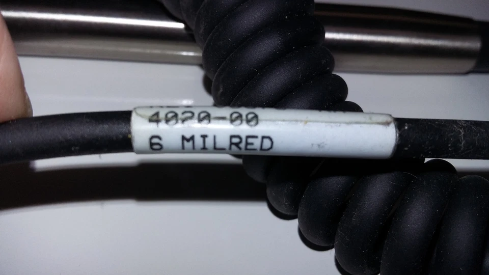 UBI Barcode Reader Pen Wand 0-291101-00 w/coiled cable and modular plug - Image 3 of 3