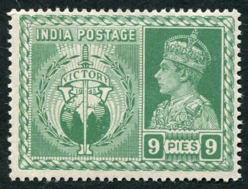 INDIA 1946 SG278 KGVI 9p. VICTORY - MNH - Picture 1 of 1
