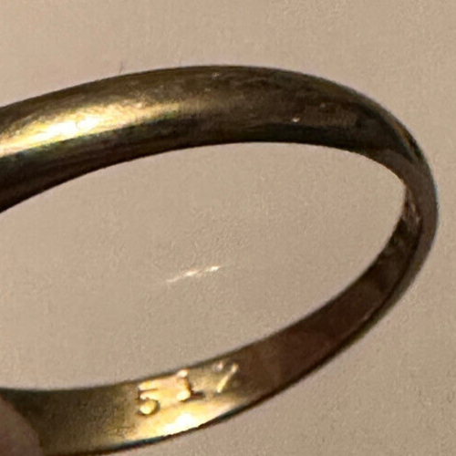 Antiker 18k Gelbgold Saphir Diamant Ring Größe 7,25 signiert UK Anker & Krone - Bild 13 von 15
