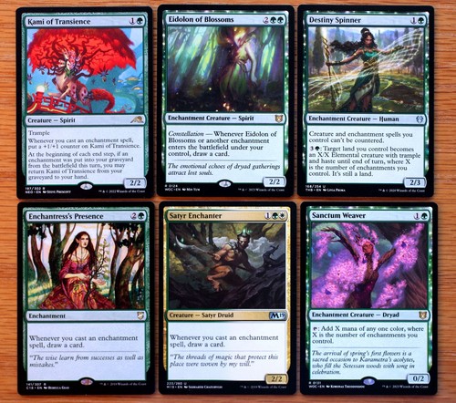 Set 12 Commander Enchantment Deck Utility Support Cards *Magic MTG Green White* - 第 2/3 張圖片
