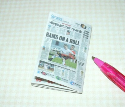 Miniatura Per Casa Delle Bambole Scala 1:12 – Giornale NY Times Multipagina – Cindi's Minis - Foto 2