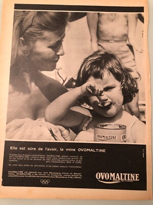 publicité Advertising 0623 1970 Ovomaltine chocolat petit déjeuner jeunes