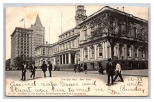 City Hall   New York City NY UDB Postcard Y21