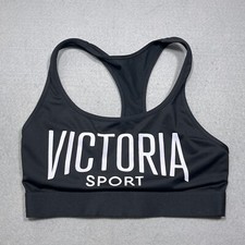 Victoria's Secret Sport Bra Size Small Unlined Gym Workout Yoga Black