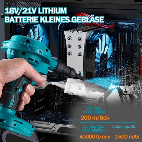 Elektrische Akku Staubgebläse Air Duster Tastatursauger Handstaubsauger Bläser - Afbeelding 8 van 21