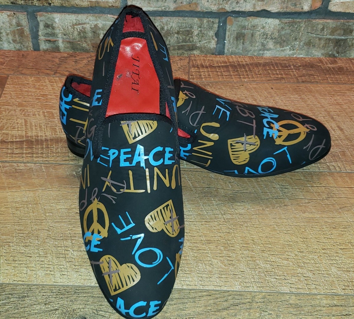 JITAI Luxury Men Shoes Graffiti Loafers Sz. 10.5 | eBay