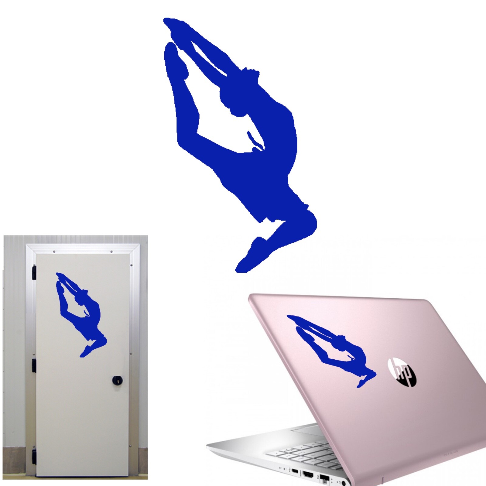 Danza, bailarina, pegatina de vinilo