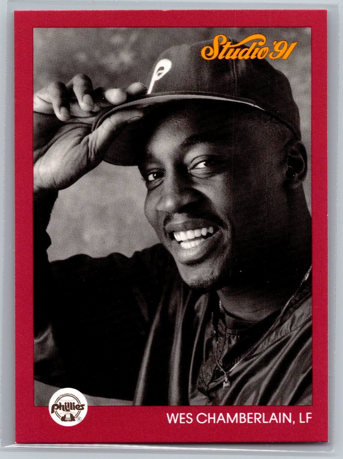 1991 Studio  Baseball #211 Wes Chamberlain  RC Philadelphia Phillies