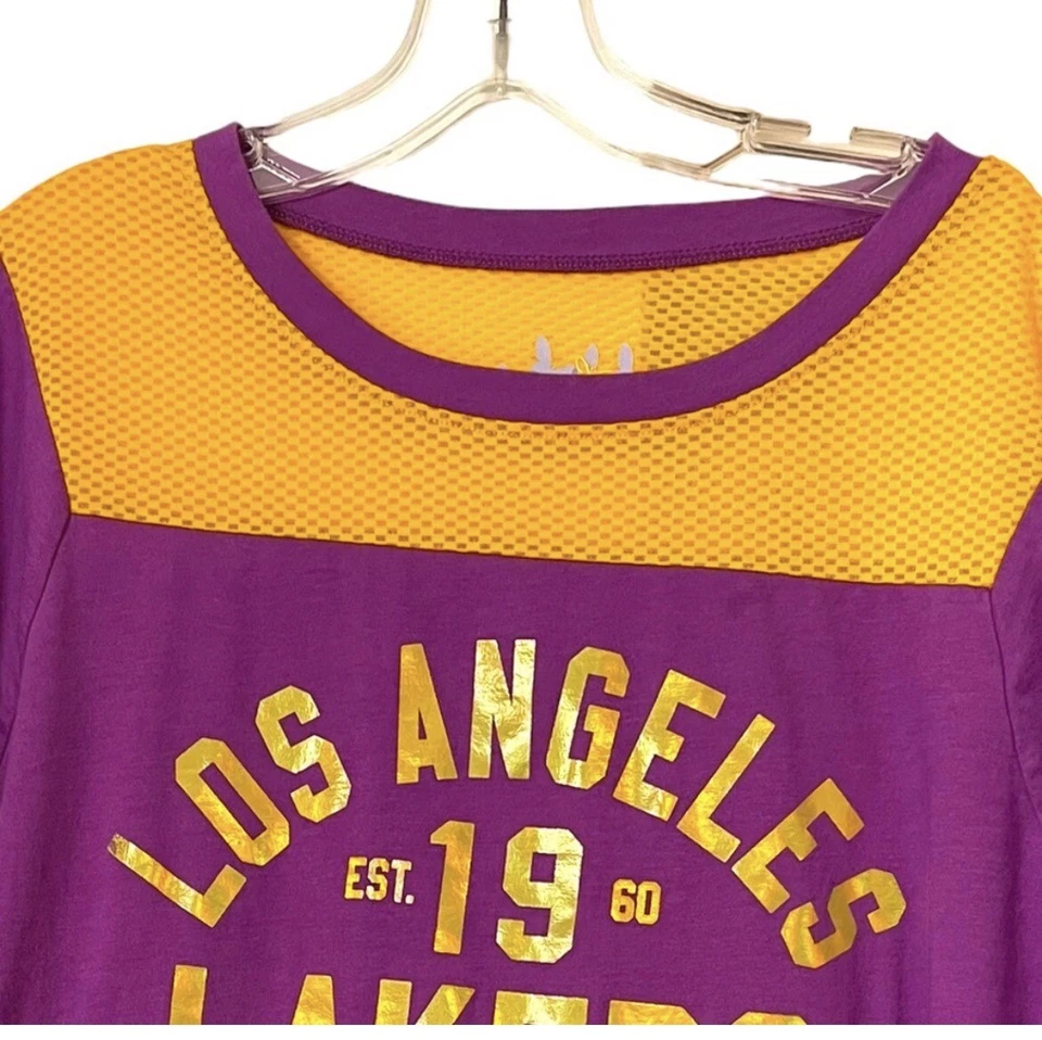 Touch By Alyssa Milano LA Lakers Women's Purple & Gold Jersey Size XL - Image 4 of 4