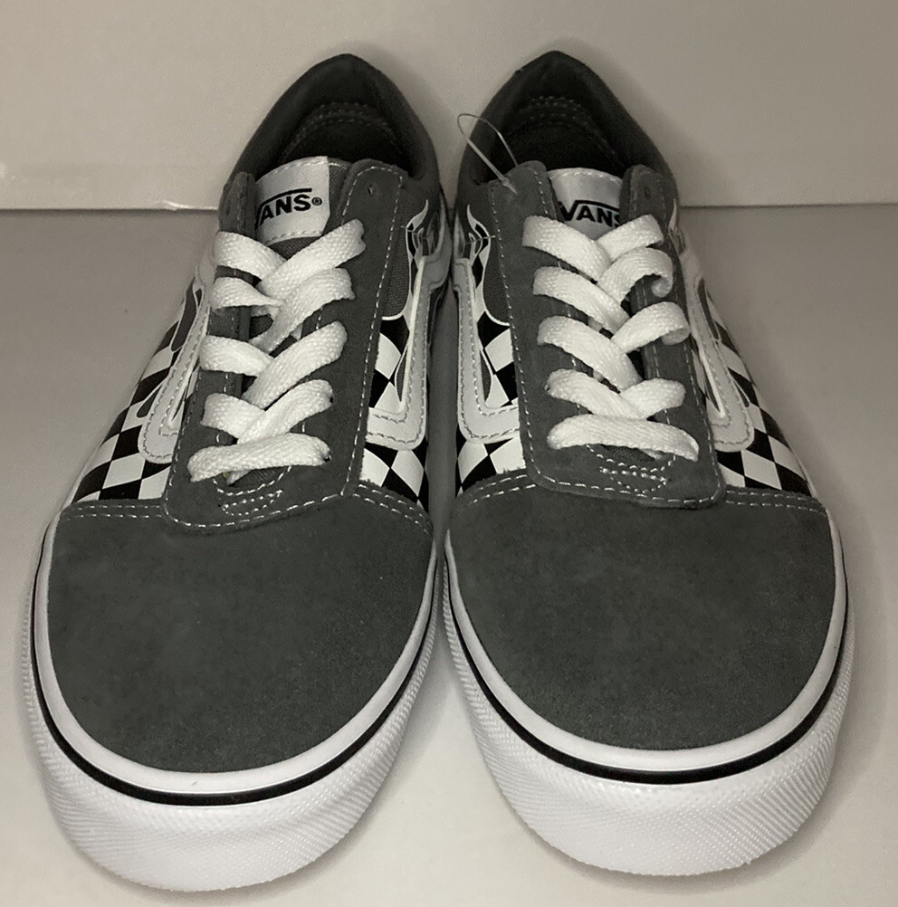 Vans Old Skool Check Flame Big Kids 