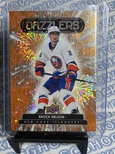 🔥2022-23 Upper Deck Hockey ORANGE Dazzler #DZ-9 Brock Nelson New York Islanders