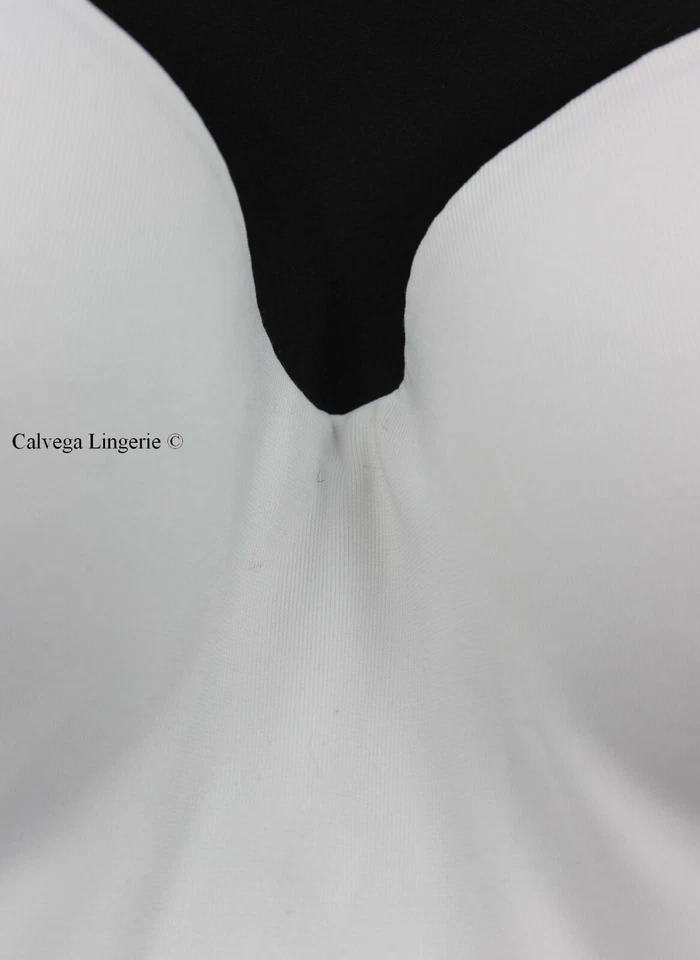 NUEVO CON ETIQUETAS Camiseta Acolchada Convertible Le Mystere 2355 "Bridal Seduction" Bustier, Blanca Foto 3 de 4