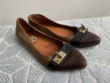 GIVENCHY Paris Brown Leather Ballerina Size 9...