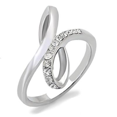Silver Womens Ring Anillo Para Mujer 316L Stainless Steel Ring Pescara