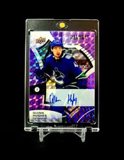 2021-22 Upper Deck Allure Quinn Hughes Purple Diamond Auto /10! WILD 🔥🔥🔥