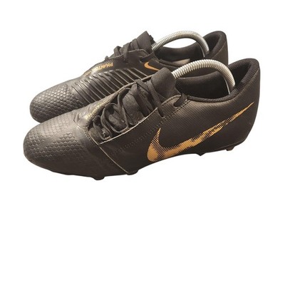 Nike Phantom VNM Soccer Cleat Shoes Mens Size 10.5 Black Gold FG Firm Ground