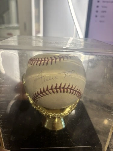 Willie Mays Autographed Baseball San Francisco Giants in Display Case