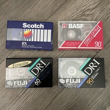 Scotch BX 60 Basf Ferro Extra I 90 Fuji DR-I 60 90 Lot Type I 4 Blank Cassette