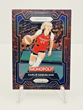 2024 Panini Prizm Monopoly WNBA - Karlie Samuelson Red Black Icons #33 Mystics