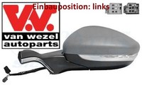 Van Wezel 4034815 AußEnspiegel Links Spiegel AußEn FüR Peugeot