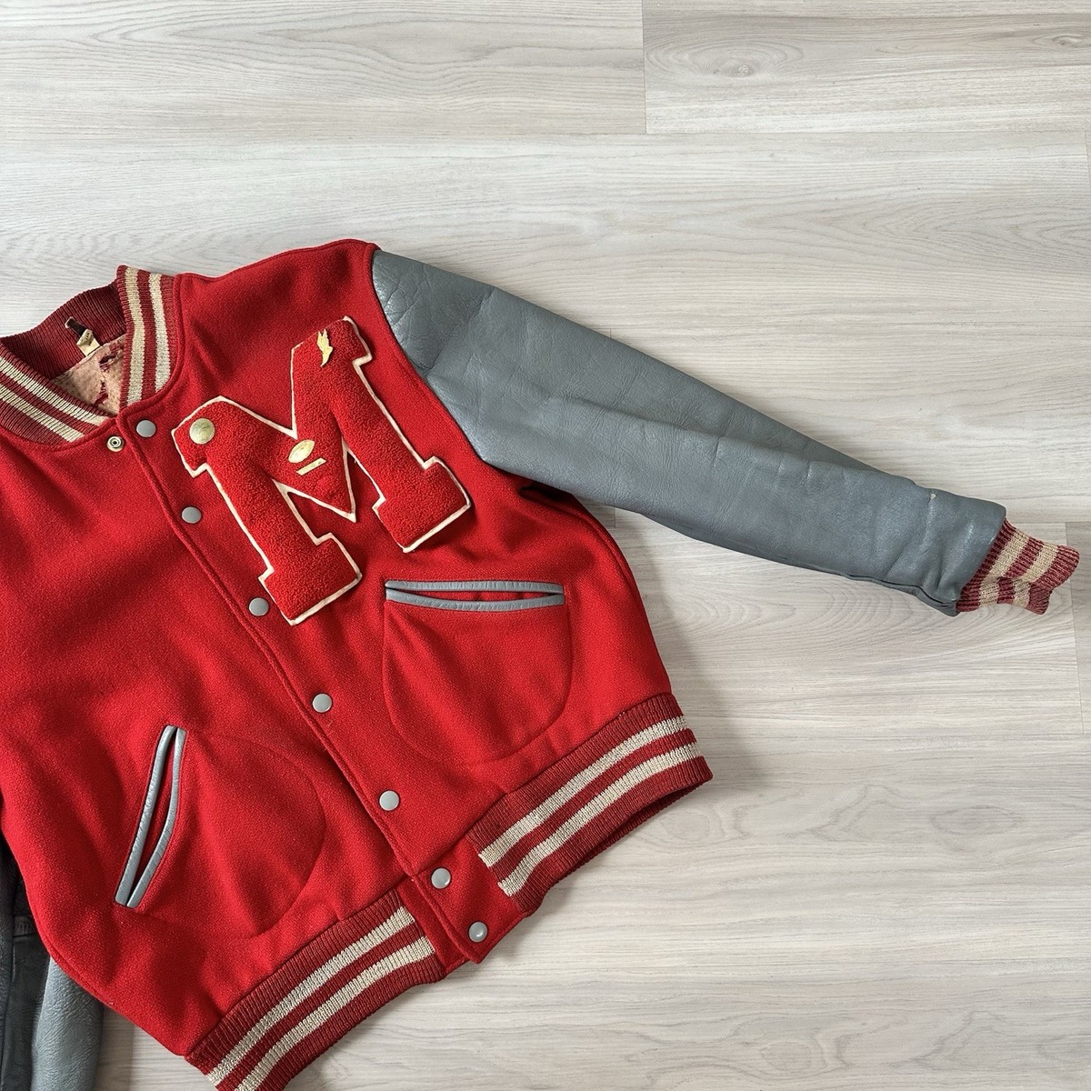 BUTWIN / 80s/made in usa/スタジャン/--/ウール/ボルドー Vintage Butwin Varsity Jacket Mens 42 Red Wool Letterman USA 50s