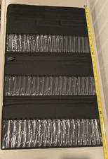 60 Pocket Art Paint Brush Pencil Marker Case Holder Bag Foldable NEW 30 X 18