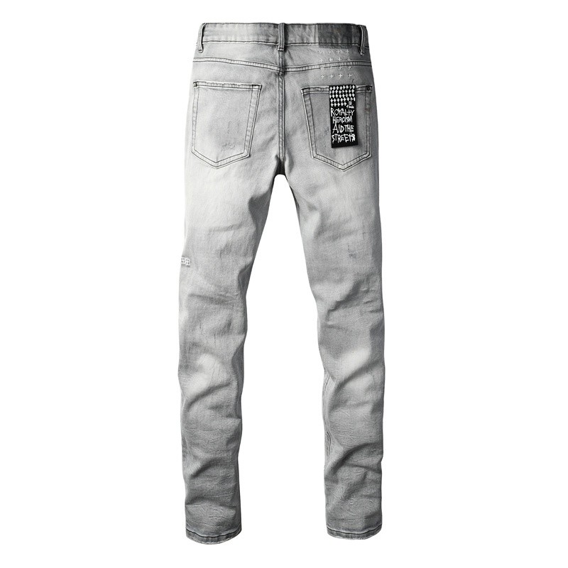New KSUBI Fashion High Street Low Rise Skinny Denim Paint Ripped