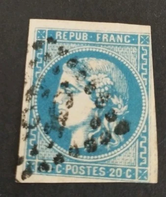 #019 FRANCE CERES EMISSION BORDEAUX 45B OBL COTE +100€ - Photo 1/3