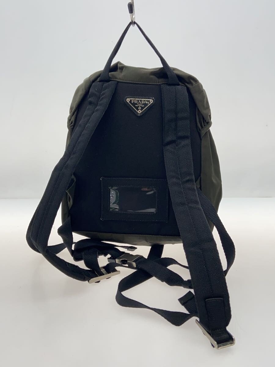 PRADA Backpack Nylon KHK Solid - image 3