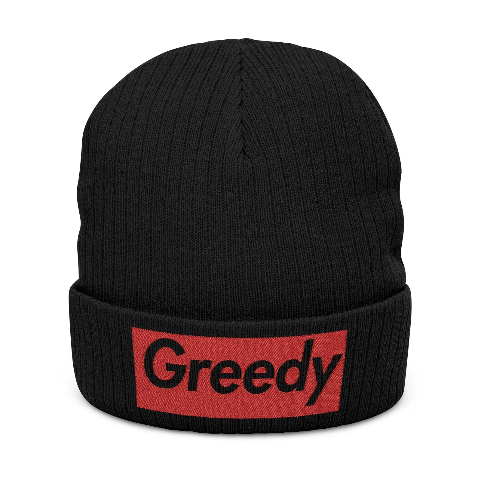 Ribbed Knit Beanie (Embroidery)