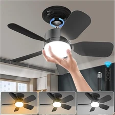 Remote-Socket Fan light with Dimmable Led and Socket Ceiling Fans with Lights US