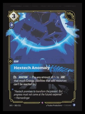 Hextech Anomaly 083/221 - League of Legends English Riftbound TCG: Spiritforged