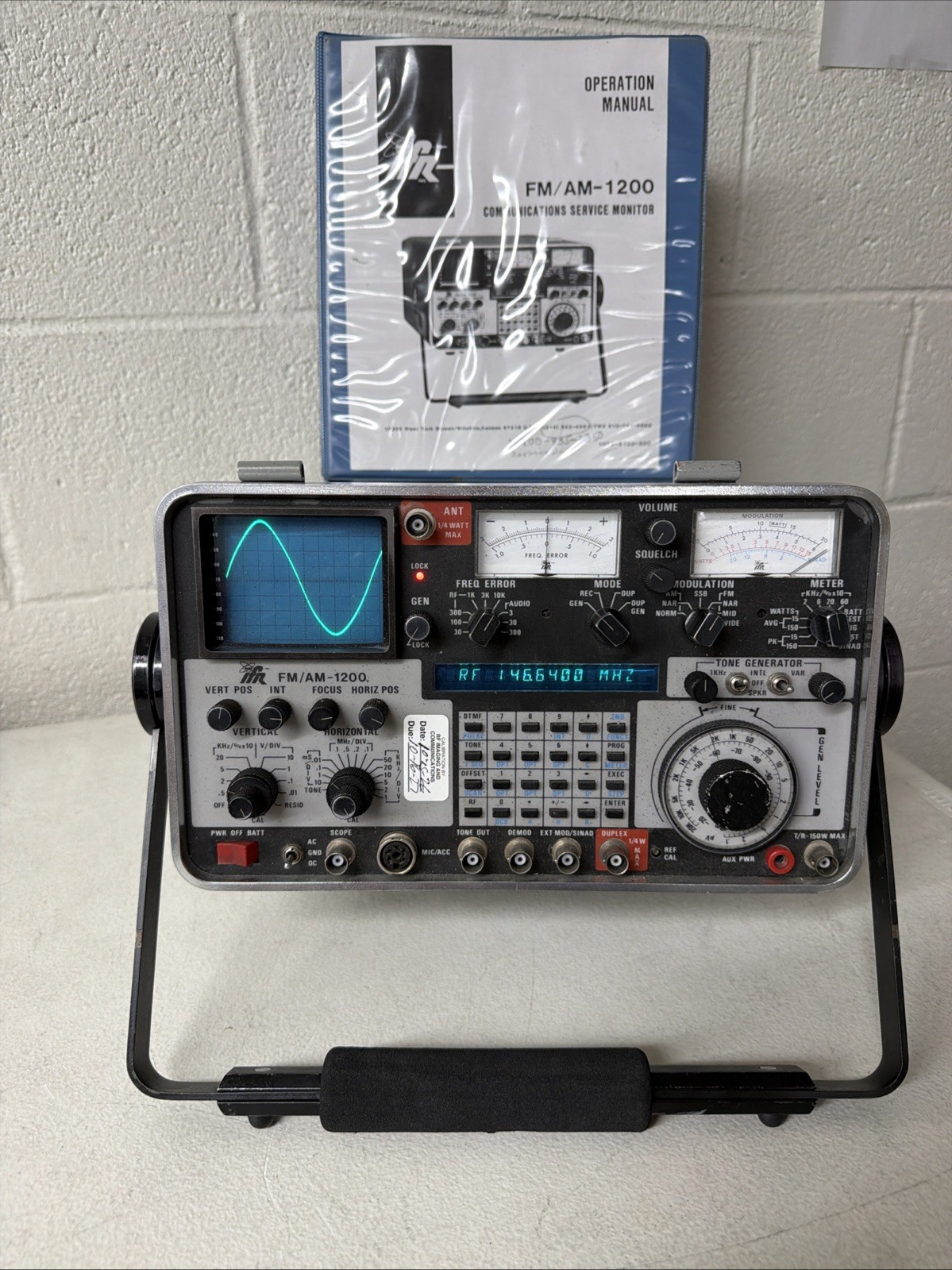 IFR Fm/Am-1200 Communications Service Monitor 250 kHz to 1 GHz Tested