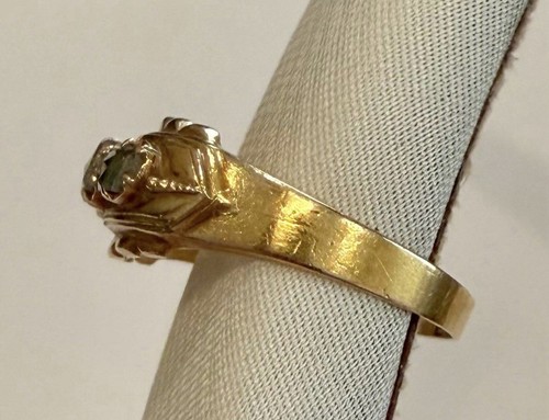 Old mine cut diamond ring 1888 - Picture 3 of 4