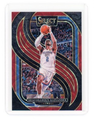 2024 SELECT PREMIER LEVEL RED SCOPE PRIZM #36 SHAI GILGEOUS-ALEXANDER /249