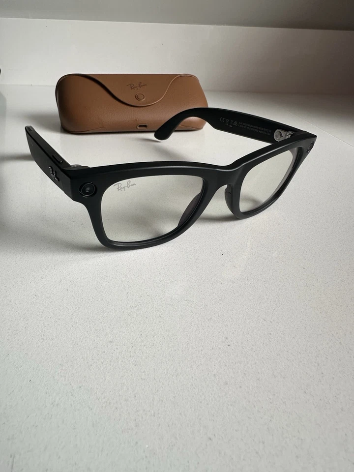 Ray-Ban Meta Wayfarer RW4006 Matte Black Graphite Used Once Excellent, photo 1 of 5