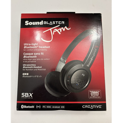 Creative Sound Blaster Jam Wireless Bluetooth Headphones NFC SBX Lightweight 