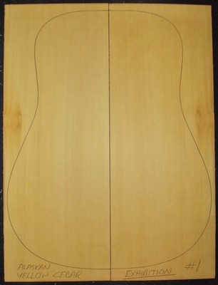 Guitar Luthier Tonewood EXHIBITION GRADE ALASKAN YELLOW CEDAR TOP SOUNDBOARD Set